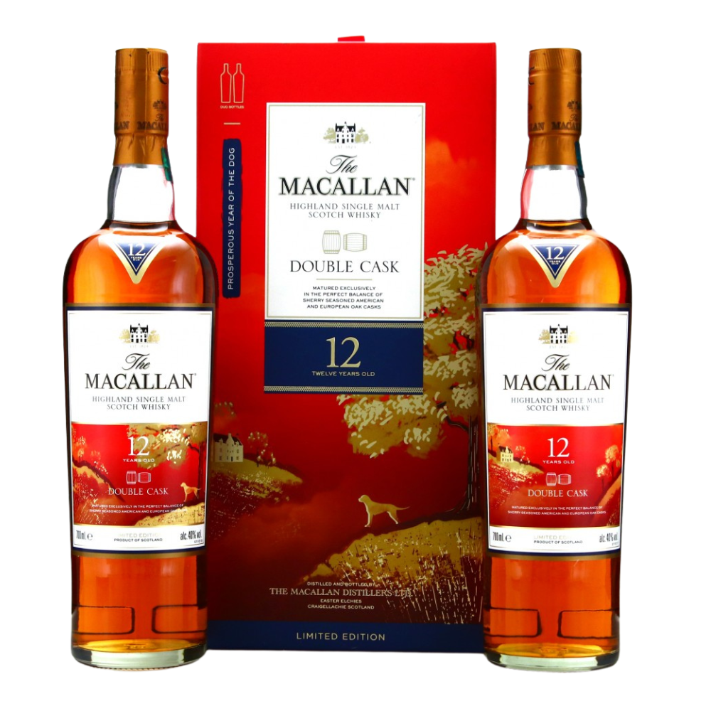 Macallan 12 Year Old Double Cask Dog - Whisky Gallery Global - Buy alcohol whisky online Malaysia