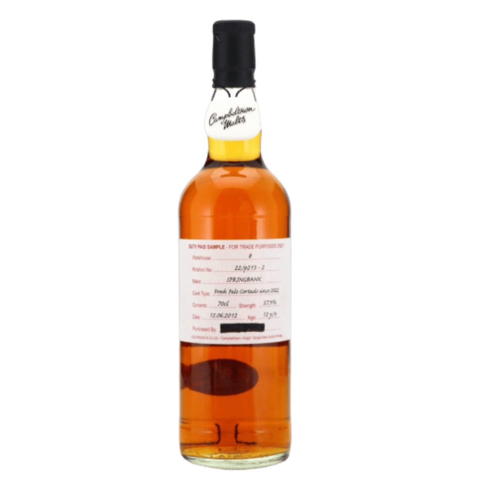 Springbank 2012 Duty Paid Sample 12 Year Old / Fresh Palo Cortado