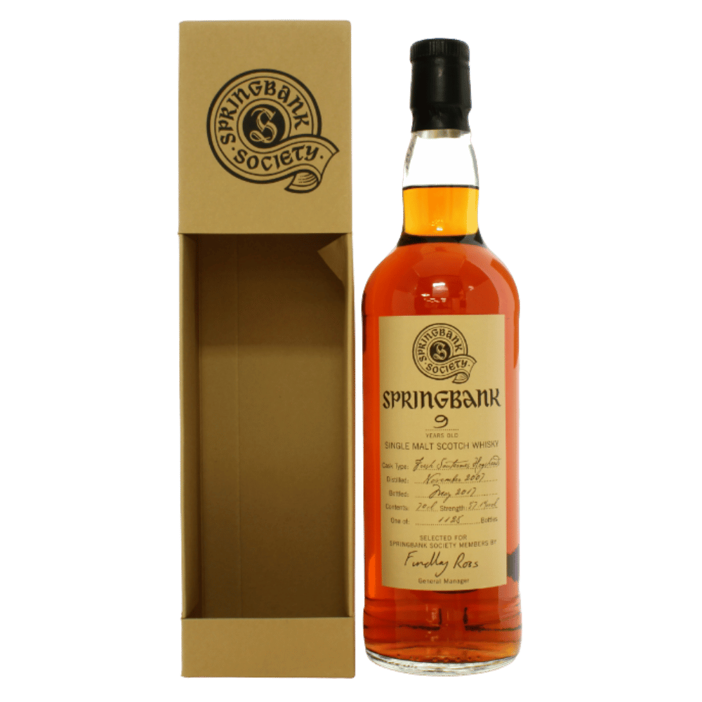 Springbank 2007 9 Year Old - Society Bottling