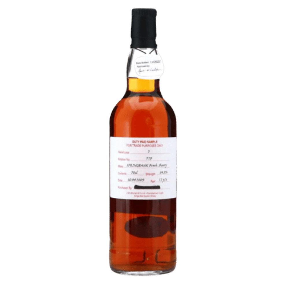 Springbank 2011 13 Year Old Fresh Sherry Duty Paid Sample