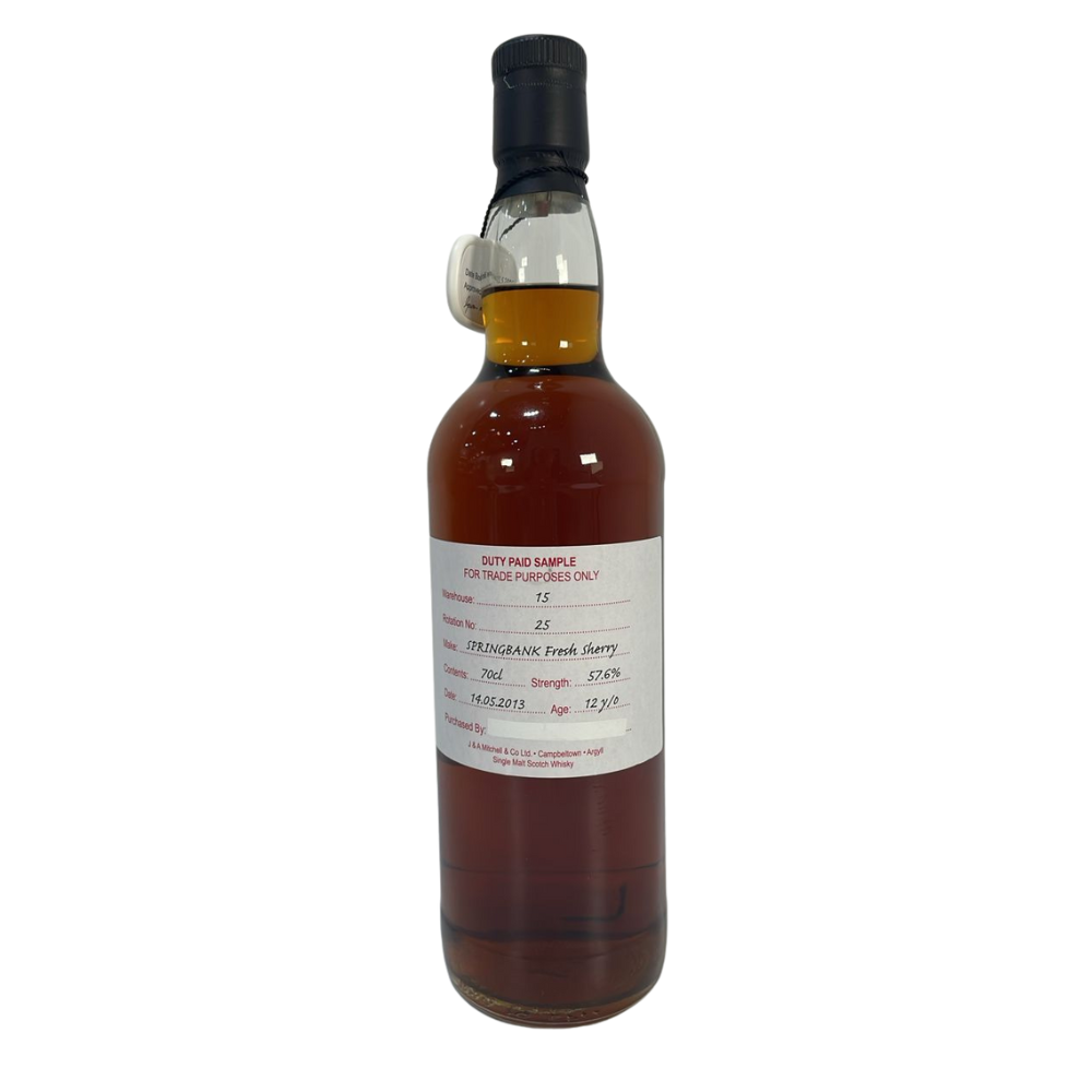 Springbank 2013 12 Year Old Duty Paid Sample Fresh Sherry