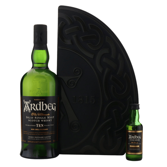 Ardbeg 10 Year Old Gift Pack with Uigeadail Miniature