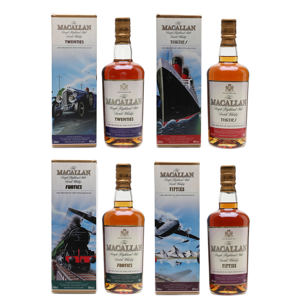 The Macallan twenties thirties forties fifties Whisky - Whisky Gallery Global - Online buy whisky alcohol malaysia