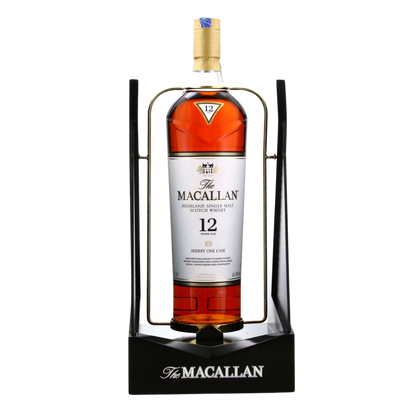 Macallan 12 Year Old Sherry Oak with Pouring Cradle - New Bottle - Whisky Gallery Global - Buy alcohol whisky online Malaysia