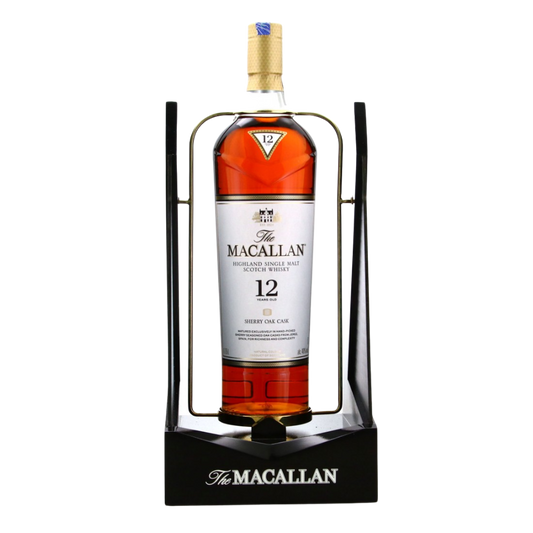 Macallan 12 Year Old Sherry Oak with Pouring Cradle - New Bottle - Whisky Gallery Global - Buy alcohol whisky online Malaysia