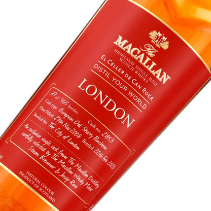Macallan 2008 Single Sherry Cask Distil London  - Whisky Gallery Global - Buy alcohol whisky online Malaysia