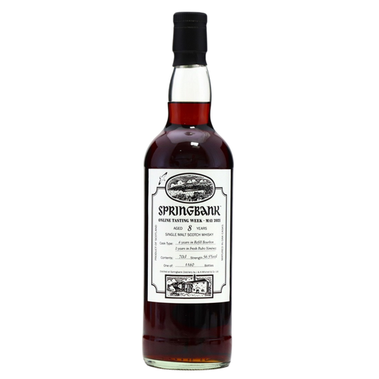 Springbank 8 Year Old Bourbon & PX Cask / Online Tasting Week 2021