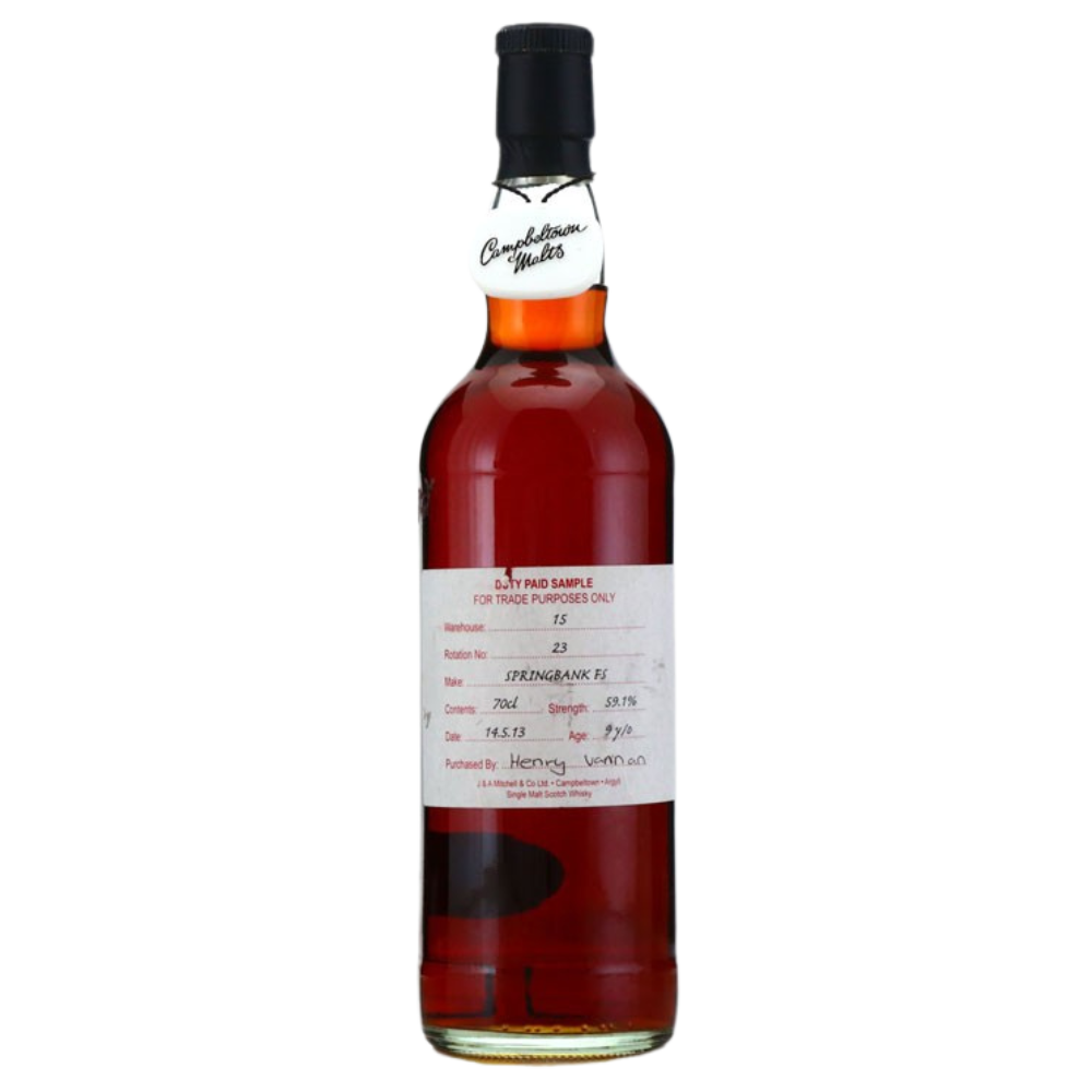 Springbank 2013 Duty Paid Sample 9 Year Old / Fresh Sherry