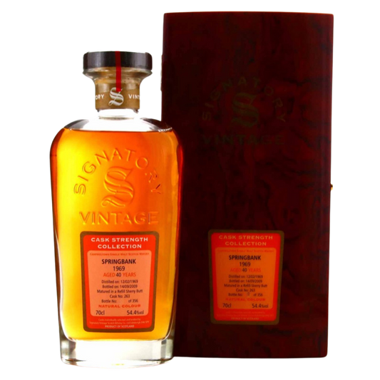 Springbank 1969 Signatory Vintage 40 Year Old Cask Strength / Bottle No.2