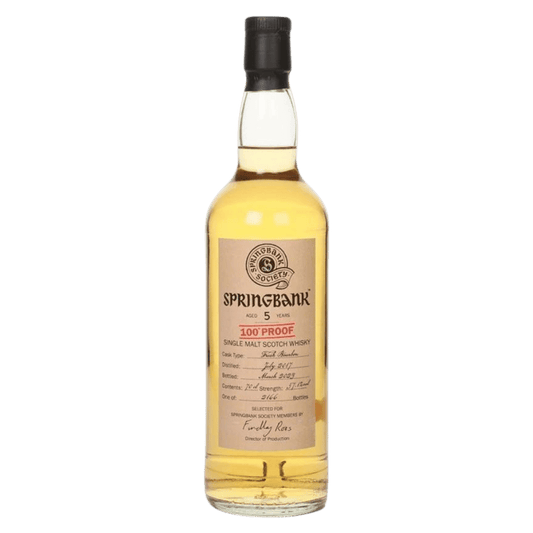 Springbank 5 Year Old 2017 - 100 Proof - Springbank Society