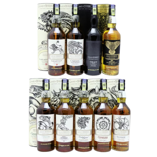 Game of Thrones Single Malt Scotch Whisky Collection 9 Bottles Set