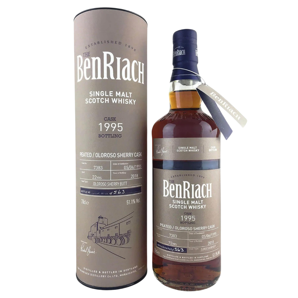 Benriach 1995 Single Cask #7383 Peated/ Oloroso Cask 22 Year Old