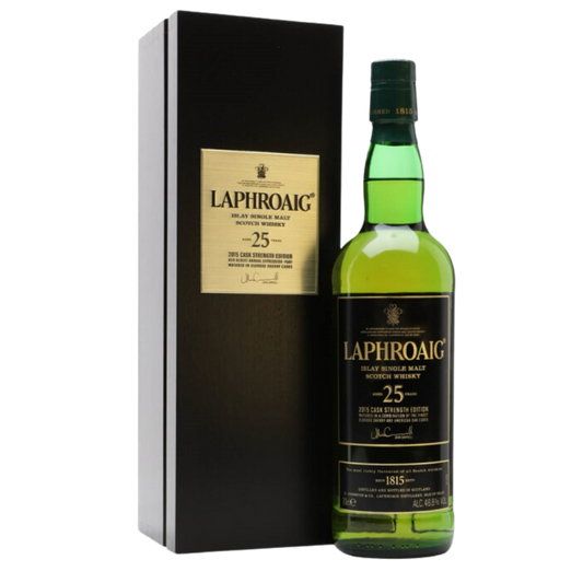 Laphroaig 25-Year-Old Single Malt Scotch Whisky with Box