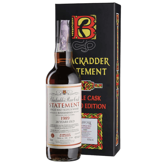 Blackadder Statement Raw Cask Bunnahabhain 28 Year Old 1989