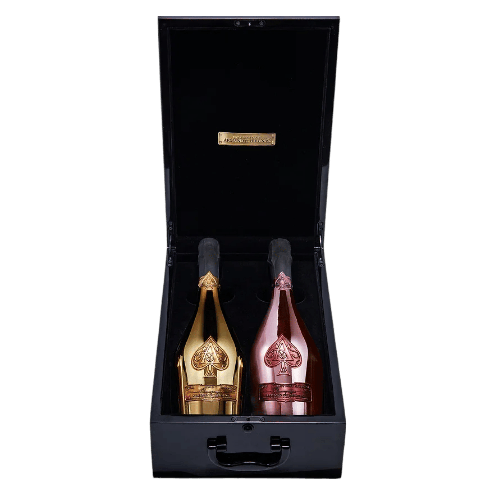 Armand de Brignac Deux Bouteilles Champagne, Twin pack Brut Gold and Brut Rosé