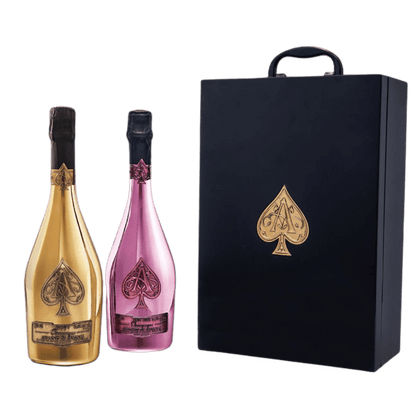 Armand de Brignac Deux Bouteilles Champagne, Twin pack Brut Gold and Brut Rosé