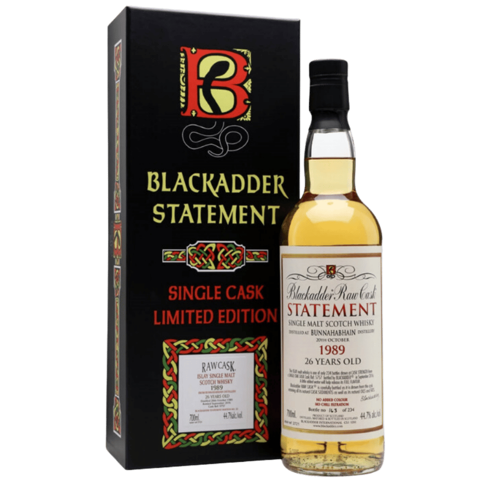 Blackadder Raw Cask Bunnahabhain 1989 26 Year Old Blackadder No 25