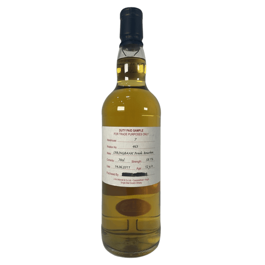 Springbank 2011 Duty Paid Sample 12 Year Old - Fresh Bourbon