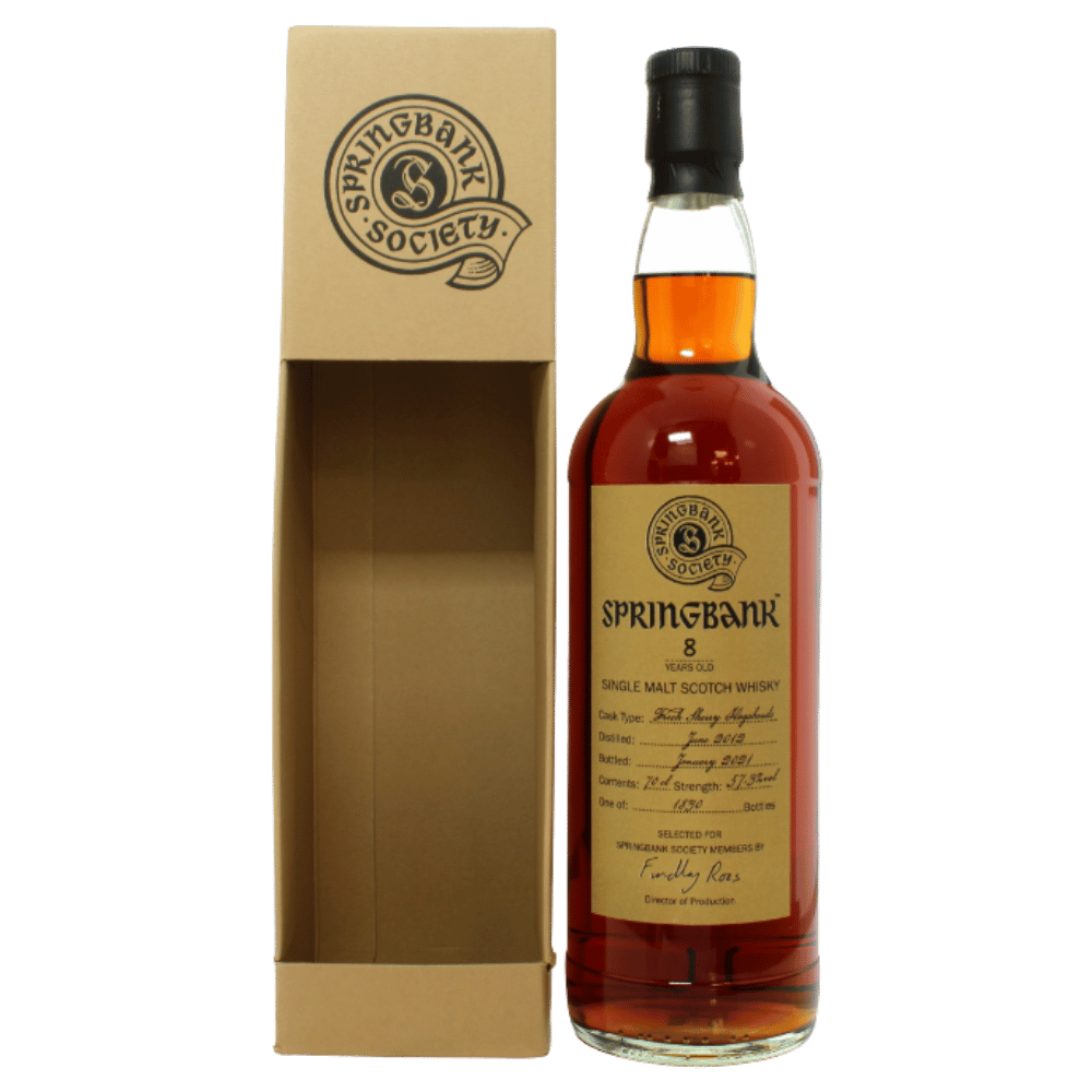 Springbank 2012 8 Year Old - Society Bottling