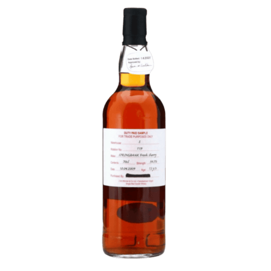 Springbank 2011 13 Year Old Fresh Sherry Duty Paid Sample