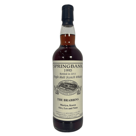 Springbank 1995  Bottle 2011  "The Brabbins"