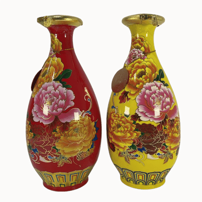 Luzhou Blooming Prosperity Pipa Vase 泸州花开富贵琵琶瓶