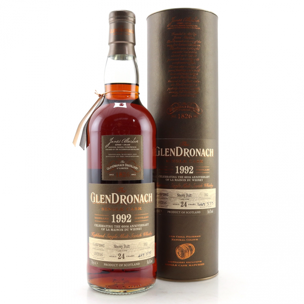 GlenDronach 1992 Single Cask 24 Year Old #102 / LDMW 60th Anniversary