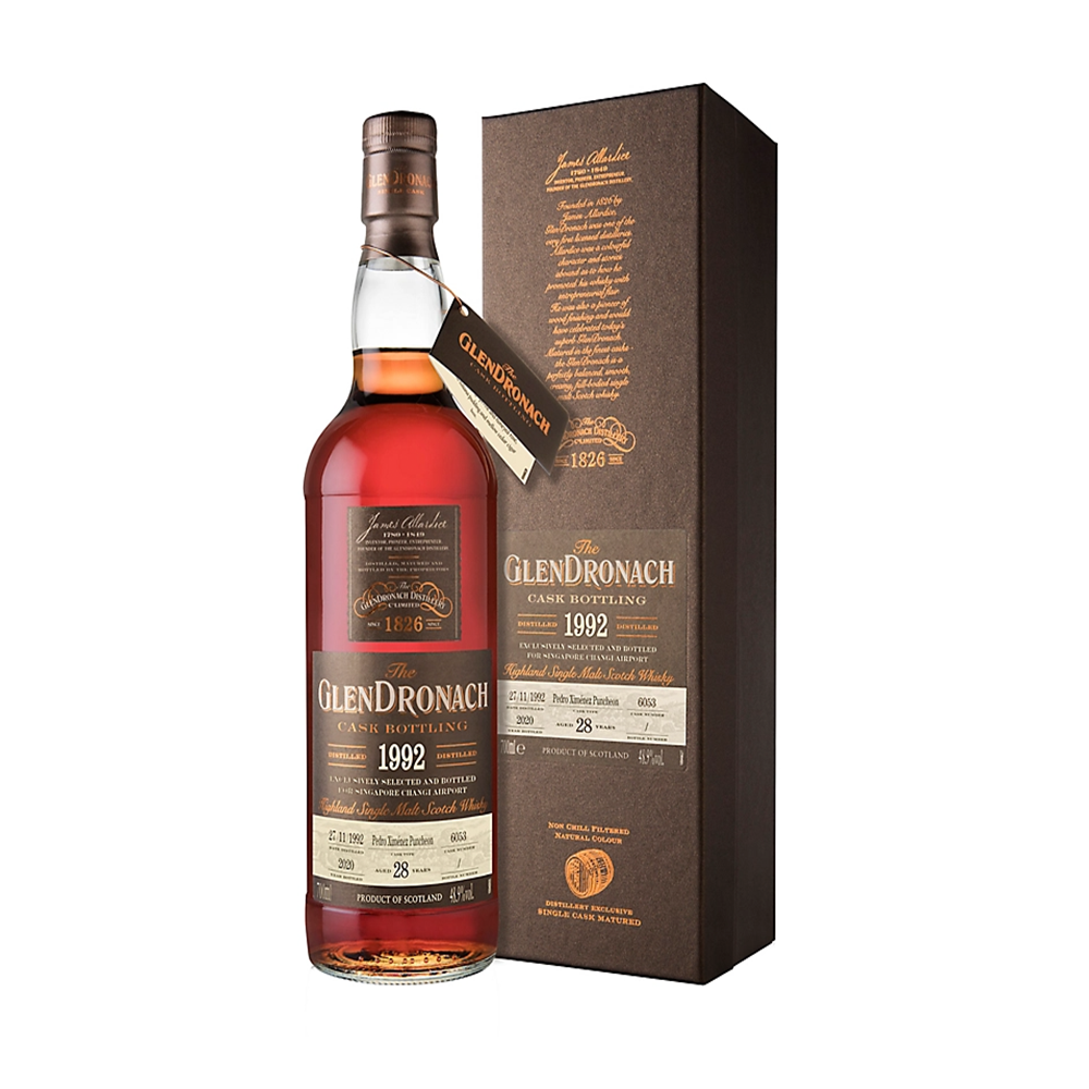 GlenDronach 1992 Pedro Ximenez Puncheon 28 Year Old / Cask #6053