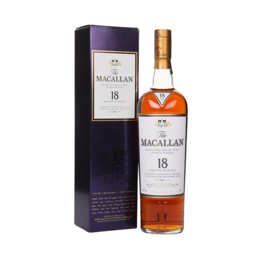 Macallan 18 yrs old sherry oak cask 2016 - Whisky Gallery Global - Buy alcohol whisky online Malaysia