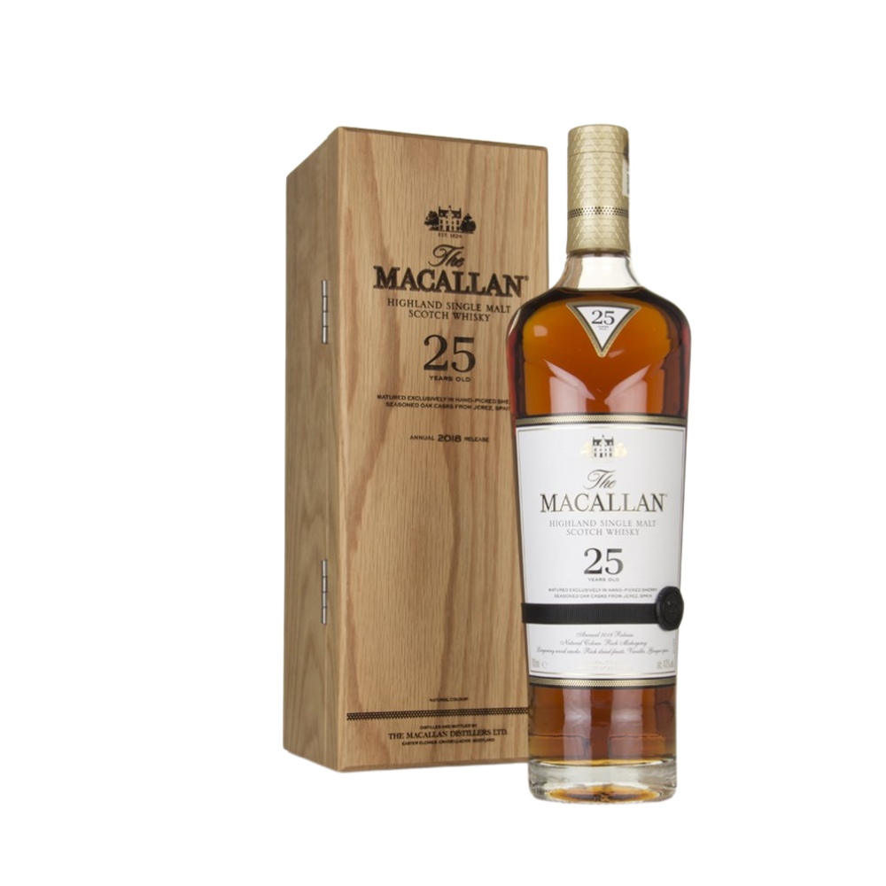 Macallan 25 yrs old sherry oak cask 2018 - Whisky Gallery Global - Buy alcohol whisky online Malaysia