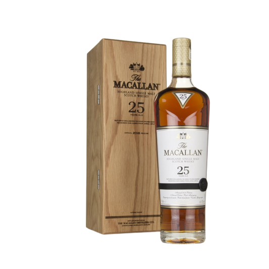 Macallan 25 yrs old sherry oak cask 2018 - Whisky Gallery Global - Buy alcohol whisky online Malaysia