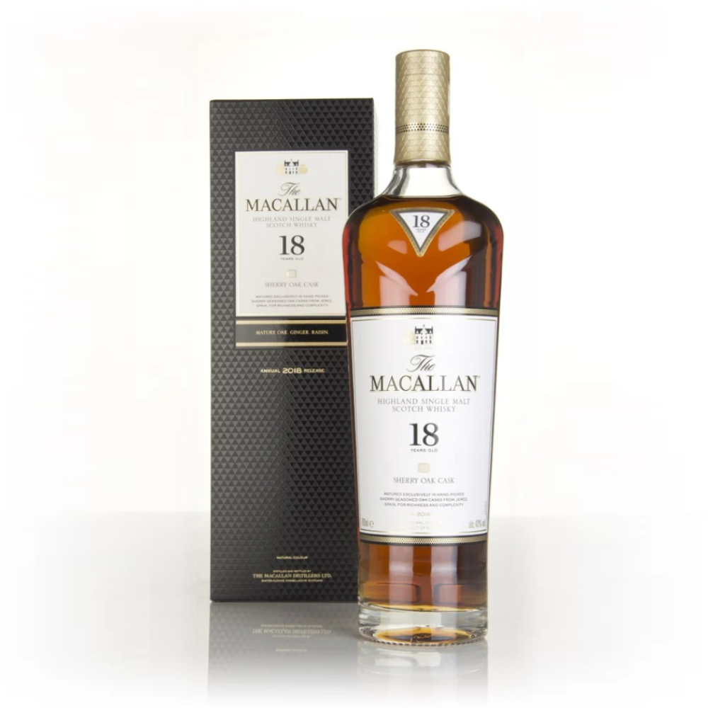 Macallan 18Year-Old Sherry Oak 2018 Limited Edition - Whisky Gallery Global - Buy alcohol whisky online Malaysia