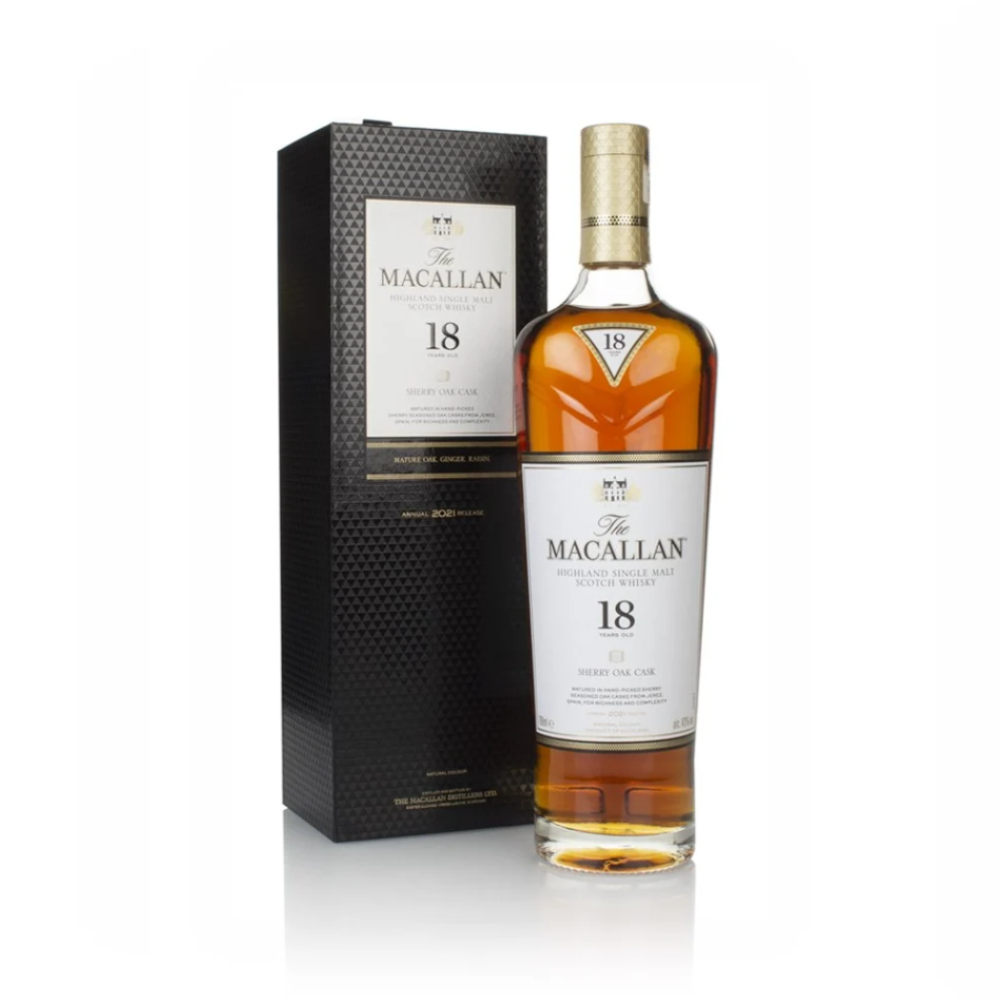 Macallan 18Year-Old Sherry Oak 2021 - Whisky Gallery Global - Buy alcohol whisky online Malaysia