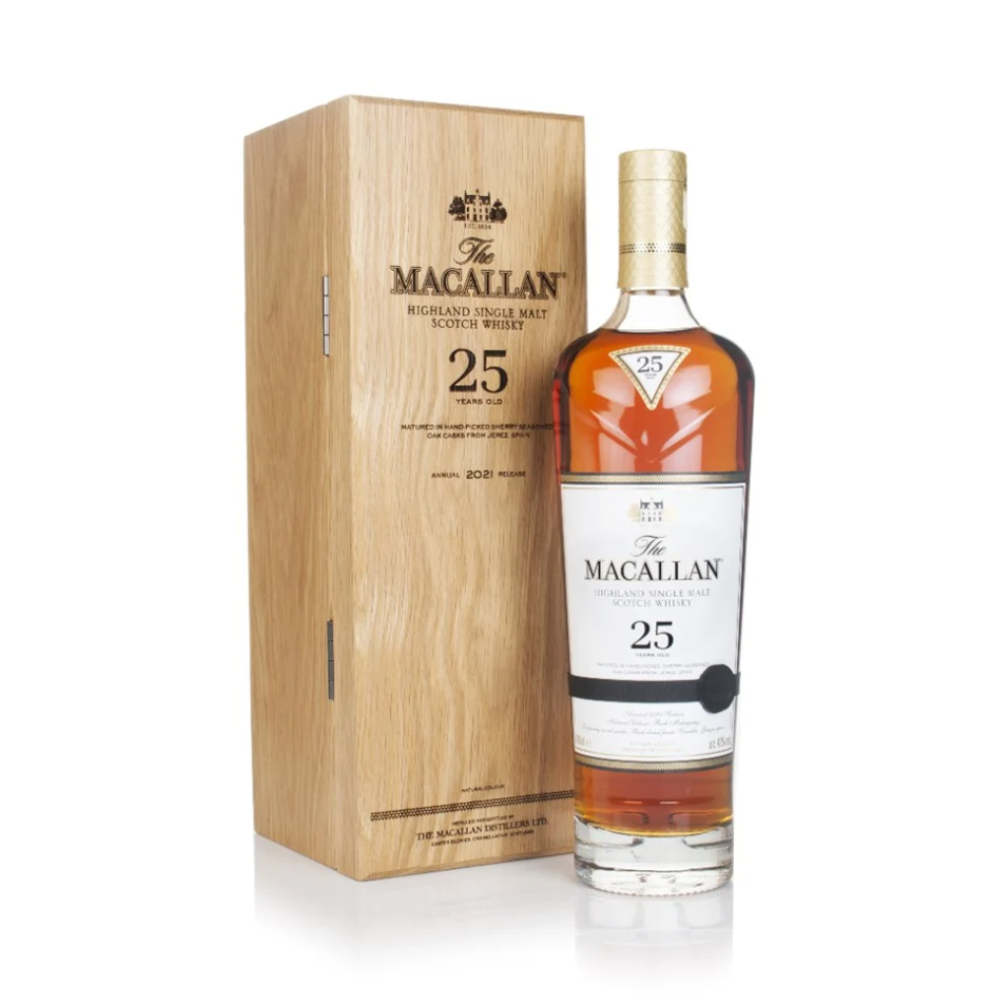 Macallan 25 Year-Old Sherry Oak 2021 - Whisky Gallery Global - Buy alcohol whisky online Malaysia